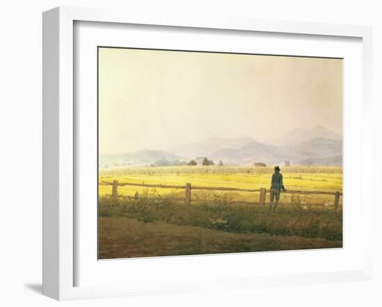 View of Schmiedebergerkamm, circa 1837-Caspar David Friedrich-Framed Giclee Print