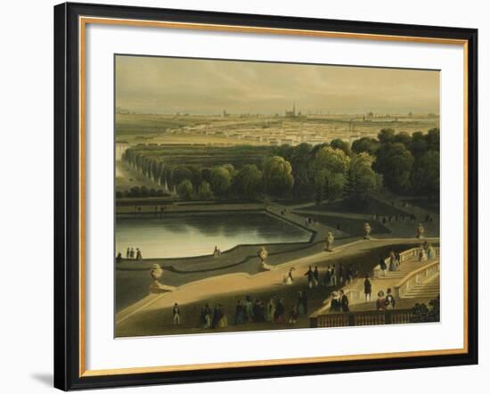 View of Schoenbrunn Palace in Vienna, Austria-null-Framed Giclee Print