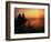 View of Sea and Lighthouse at Sunset, Cheboygan, Michigan, USA-Adam Jones-Framed Photographic Print