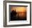 View of Sea and Lighthouse at Sunset, Cheboygan, Michigan, USA-Adam Jones-Framed Photographic Print