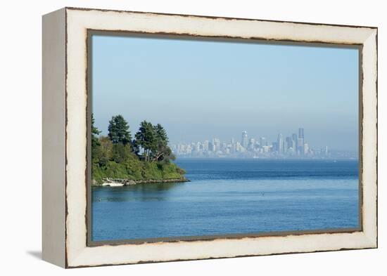 View of Seattle from Bainbridge (Island) Ferry, Washington, Usa-Natalie Tepper-Framed Stretched Canvas
