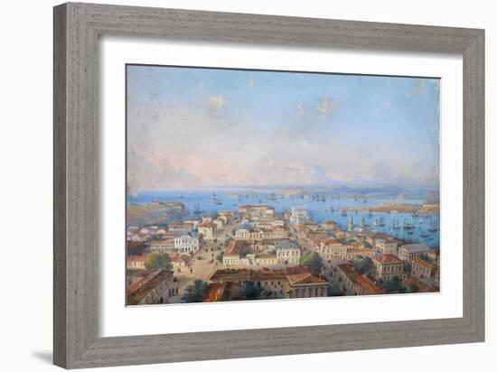 View of Sevastopol, 1860S-1870S-Carlo Bossoli-Framed Giclee Print