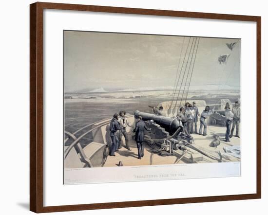 View of Sevastopol from the Sea, 1855-William Simpson-Framed Giclee Print