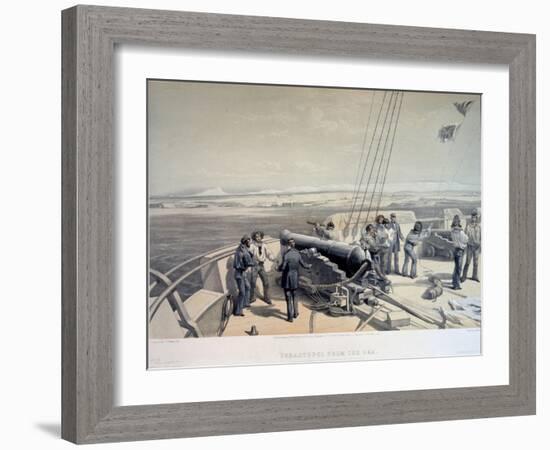 View of Sevastopol from the Sea, 1855-William Simpson-Framed Giclee Print