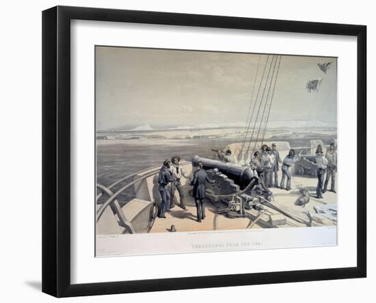 View of Sevastopol from the Sea, 1855-William Simpson-Framed Giclee Print