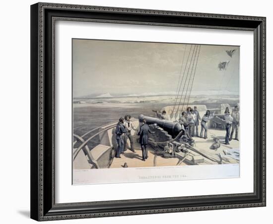 View of Sevastopol from the Sea, 1855-William Simpson-Framed Giclee Print