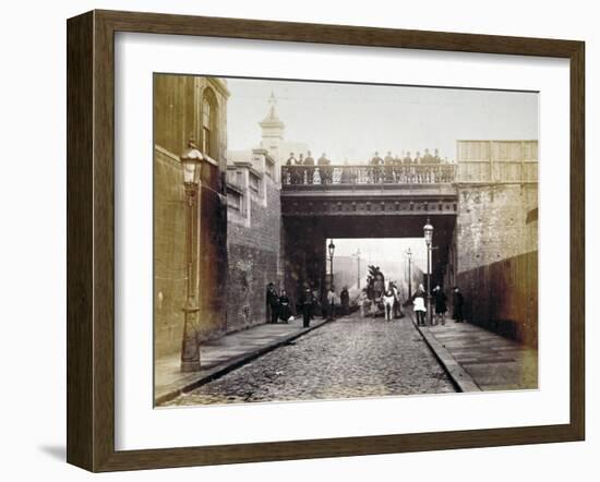 View of Shoe Lane Bridge, City of London, 1869-Henry Dixon-Framed Giclee Print