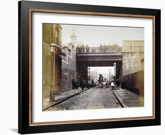 View of Shoe Lane Bridge, City of London, 1869-Henry Dixon-Framed Giclee Print