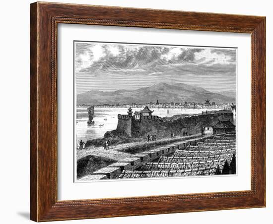 View of Si-Ngan-Fou, China, 19th Century-Weber-Framed Giclee Print