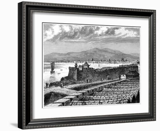 View of Si-Ngan-Fou, China, 19th Century-Weber-Framed Giclee Print