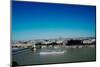 View of sightseeing boat on the River Danube and Budapest, Hungary, Europe-Oliviero Olivieri-Mounted Photographic Print