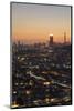 View of skyline at sunset, Johannesburg, Gauteng, South Africa, africa-Ian Trower-Mounted Photographic Print