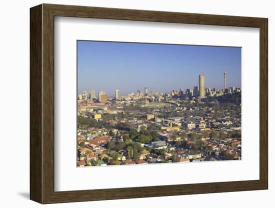 View of skyline, Johannesburg, Gauteng, South Africa, Africa-Ian Trower-Framed Photographic Print