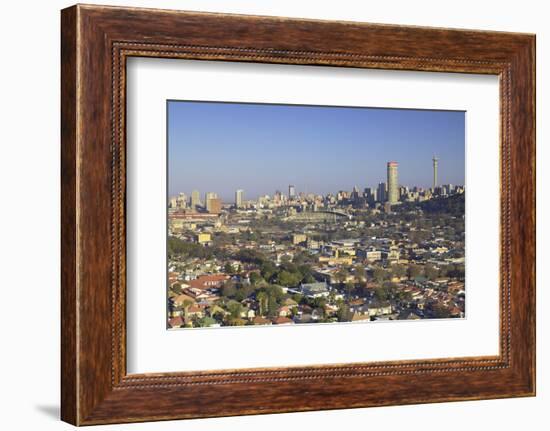 View of skyline, Johannesburg, Gauteng, South Africa, Africa-Ian Trower-Framed Photographic Print