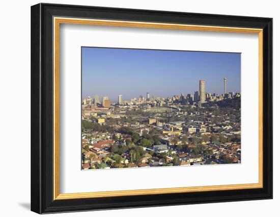 View of skyline, Johannesburg, Gauteng, South Africa, Africa-Ian Trower-Framed Photographic Print