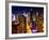 View of Skyscrapers of Times Square and 42nd Street at Night-Philippe Hugonnard-Framed Photographic Print