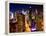 View of Skyscrapers of Times Square and 42nd Street at Night-Philippe Hugonnard-Framed Premier Image Canvas