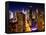 View of Skyscrapers of Times Square and 42nd Street at Night-Philippe Hugonnard-Framed Premier Image Canvas