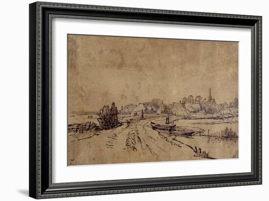 View of Sloten, C.1650-Rembrandt van Rijn-Framed Giclee Print