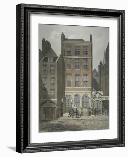 View of Snow's Banking House and Twining's Tea Merchants, Strand, Westminster, C.1810-George Shepherd-Framed Giclee Print