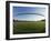 View of Soccer Field Through Goal-Steven Sutton-Framed Photographic Print