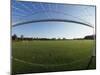 View of Soccer Field Through Goal-Steven Sutton-Mounted Photographic Print