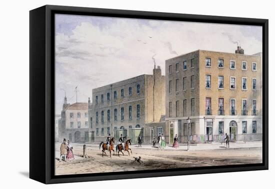 View of Soho Square and the Catholic Chapel, 1850-Thomas Hosmer Shepherd-Framed Premier Image Canvas