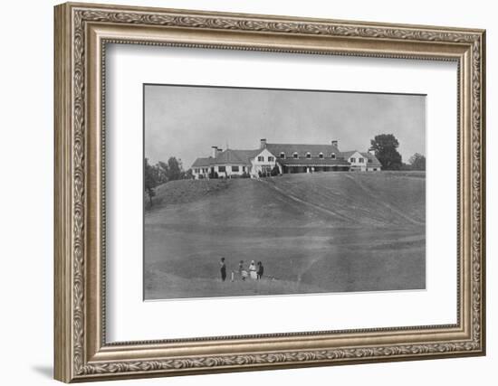 View of south front of clubhouse from the course, Oakland Golf Club, Bayside, New York, 1923-null-Framed Photographic Print