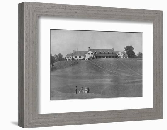 View of south front of clubhouse from the course, Oakland Golf Club, Bayside, New York, 1923-null-Framed Photographic Print