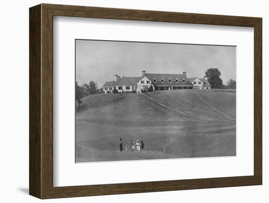 View of south front of clubhouse from the course, Oakland Golf Club, Bayside, New York, 1923-null-Framed Photographic Print