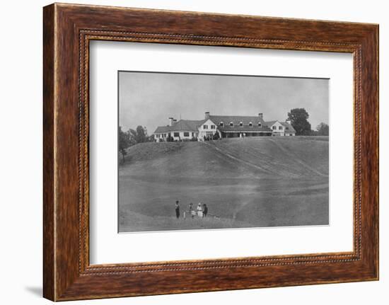 View of south front of clubhouse from the course, Oakland Golf Club, Bayside, New York, 1923-null-Framed Photographic Print