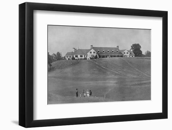 View of south front of clubhouse from the course, Oakland Golf Club, Bayside, New York, 1923-null-Framed Photographic Print