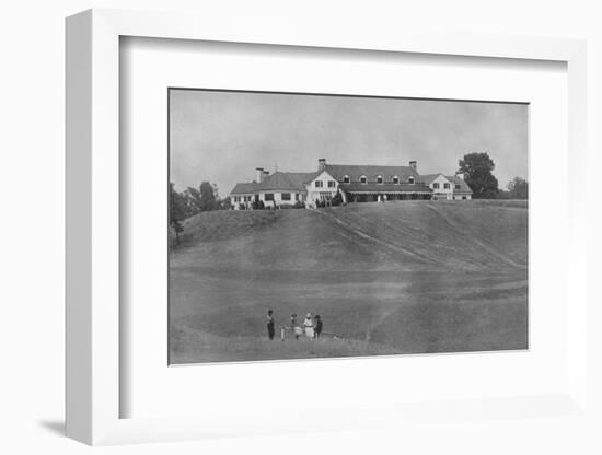 View of south front of clubhouse from the course, Oakland Golf Club, Bayside, New York, 1923-null-Framed Photographic Print