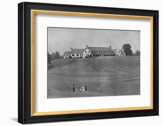 View of south front of clubhouse from the course, Oakland Golf Club, Bayside, New York, 1923-null-Framed Photographic Print