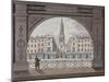 View of St Bride's Church, Fleet Street, Through an Archway, City of London, 1820-null-Mounted Giclee Print