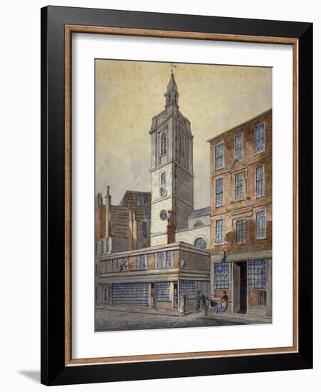 View of St Dionis Backchurch, City of London, 1815-William Pearson-Framed Giclee Print