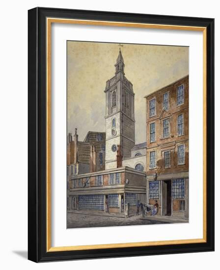 View of St Dionis Backchurch, City of London, 1815-William Pearson-Framed Giclee Print