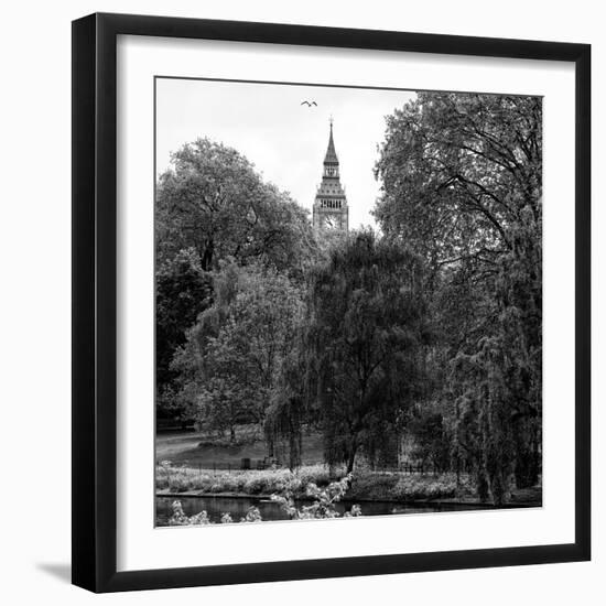 View of St James's Park Lake with Big Ben - London - UK - England - United Kingdom - Europe-Philippe Hugonnard-Framed Photographic Print