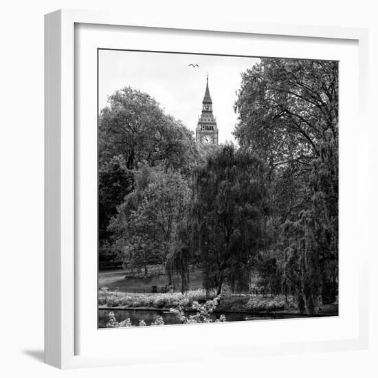 View of St James's Park Lake with Big Ben - London - UK - England - United Kingdom - Europe-Philippe Hugonnard-Framed Photographic Print