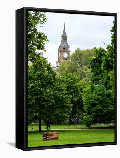 View of St James's Park with Big Ben - London - UK - England - United Kingdom - Europe-Philippe Hugonnard-Framed Premier Image Canvas