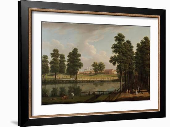 View of St. James's Park with Westminster Abbey Beyond-John Inigo Richards-Framed Giclee Print