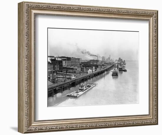 View of St. Louis Waterfront-null-Framed Photographic Print