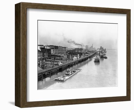 View of St. Louis Waterfront-null-Framed Photographic Print