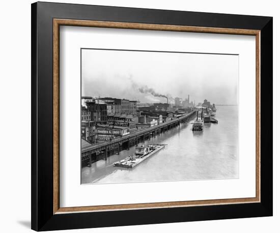 View of St. Louis Waterfront-null-Framed Photographic Print