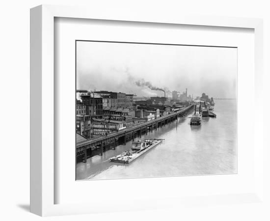 View of St. Louis Waterfront-null-Framed Photographic Print