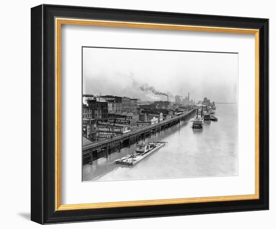 View of St. Louis Waterfront-null-Framed Photographic Print