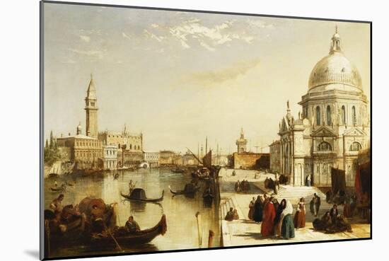 View of St. Marks from the Punta Della Dogana, Venice-Edward Pritchett-Mounted Giclee Print