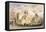 View of St Mary Aldermary with a Street Scene in Watling Street, City of London, C1850-null-Framed Premier Image Canvas