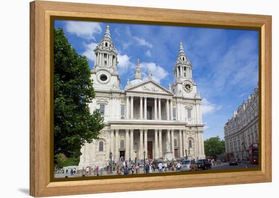 View of St. Paul's Cathedral, London, England, United Kingdom, Europe-Frank Fell-Framed Premier Image Canvas