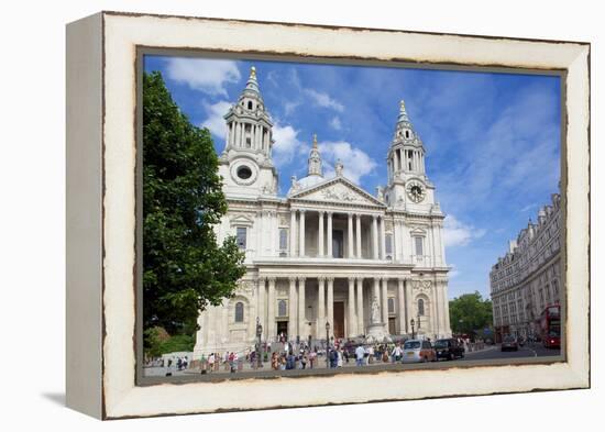 View of St. Paul's Cathedral, London, England, United Kingdom, Europe-Frank Fell-Framed Premier Image Canvas